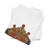 Unisex Balinese Barong Mask Graphic T Shirt Mythical Cultural Warrior Spirit Inspired Tee Tribal Festival Art Streetwear Heavy Cotton Top