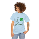 I Love Plants Unisex Heavy Cotton Tee Eco Friendly Botanical Leaf Nature Lover Green Gardening T Shirt Sustainable Plant Parent Gift For Gardeners