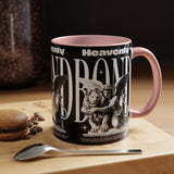 Heavenly Bond Accent Coffee Mug 11oz 15oz Angel And Lion Statue Spiritual Artistic Graphic Ceramic Cup Bold Motivational Streetwear Inspired Fashion Drinkware