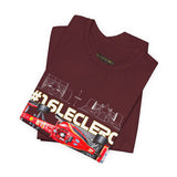 Leclerc 16 Inspired Formula Racing Car Graphic T Shirt Motorsport Streetwear Unisex Tee