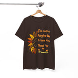 Unisex Ho’oponopono Sunflower T Shirt Healing Affirmation Tee Spiritual Gratitude Mindfulness Inspired Positive Energy Heavy Cotton Graphic Top