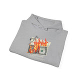 Money Is Not Just Currency Burning Dollar Graphic Unisex Heavy Blend Hoodie Hustler Streetwear Motivational Cash Fire Design