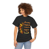 Ho’oponopono Sunflower Unisex T Shirt Healing Affirmation Tee Spiritual Gratitude Mindfulness Inspired Positive Energy Heavy Cotton Graphic Top