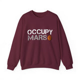 Mars Exploration Unisex Crewneck Sweatshirt Futuristic Space Adventure Graphic Cozy Sci Fi Design Inspirational Streetwear Perfect Gift for Space Lovers and Dreamers