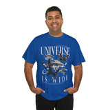 Universe Is Wide Graphic Unisex Heavy Cotton Tee Cosmic Galaxy Butterfly Space Streetwear T Shirt
