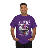 Aliens Exist UFO Graphic Unisex Heavy Cotton Tee Sci Fi Streetwear T Shirt Extraterrestrial Space Alien Design