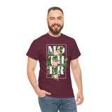 Mother Floral Design Unisex Heavy Cotton Tee Comfortable T Shirt Botanical Typography Graphic Streetwear Gift For Mom Mother’s Day Birthday Casual Everyday Wear