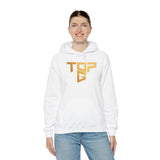 Top G Andrew Tate Graphic Hoodie Black Unisex Streetwear Motivational Hustle Pullover Sweatshirt Gold Typography Design