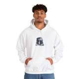 Space Exploration Hoodie Unisex Heavy Blend Sweatshirt Galaxy Earth Spaceship Astronomy Inspired Cosmic Science Lover Nerd Geek Astronaut Pullover