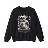 Cronus The Dark Sovereign Unisex Heavy Blend Crewneck Sweatshirt Greek Mythology Statue Graphic Gothic Streetwear Bold Artistic Pullover