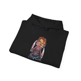 Chucky Horror Unisex Hoodie Killer Doll Streetwear Creepy Graphic Sweatshirt Halloween Horror Movie Art Design Cozy Spooky Fashion For Horror Fans Festivals And Costume Parties