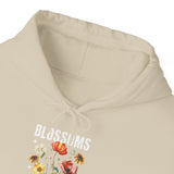 Blossoms Floral Graphic Hoodie Comfortable Unisex Sweatshirt Timeless Charm Streetwear Nature Inspired Empowerment Design Perfect Gift for Garden Lovers Friends Birthdays Cozy Days Casual Wear