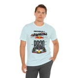 High-Performance Race Machine Concept Unisex Heavy Cotton Tee Powerful Aerodynamic Single-Seater Track Car Graphic Streetwear Top