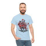 Legends On Court Unisex Heavy Cotton Tee Basketball Streetwear Graphic T Shirt Vibrant Athletic Art Design Perfect Gift For Sports Fans Players Gymwear Festivals And Urban Fashion Lovers