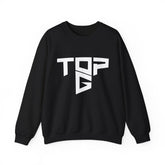 TopG Graphic Unisex Heavy Blend Crewneck Sweatshirt Black Motivational Hustler Streetwear Fitness Entrepreneur Alpha Mindset Pullover