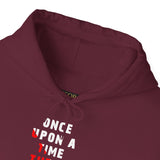 Unisex Once Upon A Time There Lived A Ghost Hoodie Horror Graphic Pullover Sweatshirt Spooky Paranormal Gothic Halloween Inspired Scary Storytelling Streetwear