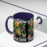 Heart Flower Accent Coffee Mug Bold Anatomical Heart Floral Design Motivational Ceramic Cup Empowering Symbol of Love Strength and Vitality Perfect Gift for Coffee Lovers Friends Birthdays Office Desk and Cozy Tea Moments