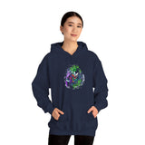 Symbiotic Madness Unisex Hoodie Bold Gothic Streetwear Dark Psychological Art Design Cozy Heavy Blend Sweatshirt for Visionaries, Creators, and Fearless Souls
