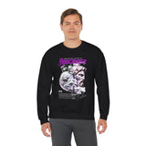 Unisex Heavy Blend Crewneck Sweatshirt Apocalypse Chaos Graphic Pullover Black Greek Statue Vaporwave Streetwear Bold Futuristic Artistic Fashion Outfit