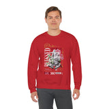 Blessed Praying Hands Floral Christian Graphic Unisex Heavy Blend Crewneck Sweatshirt Faith Inspired Religious Streetwear Bold Motivational Pullover