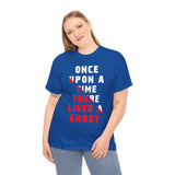 Once Upon A Time There Lived A Ghost Unisex T Shirt Horror Graphic Tee Spooky Paranormal Gothic Halloween Inspired Scary Storytelling Streetwear Top