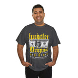 Hustler Original Money Maker Unisex Heavy Cotton Tee Streetwear Graphic Bold Dollar Bill Print Motivational Entrepreneur T Shirt