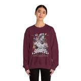 Sadness Crewneck Sweatshirt Unisex Heavy Blend Greek Statue Art Design Emotional Aesthetic Streetwear Gothic Vintage Fashion Artistic Expression Pullover