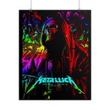 Reaper Of Neon Flames Poster Dark Neon Skull Wall Art Cosmic Energy Illustration Premium Matte Print For Home Studio Office And Urban Spaces
