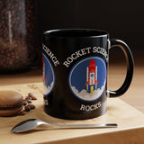 Rocket Science Rocks Accent Coffee Mug 11oz 15oz Space Lover Science Gift Black White Two Tone Ceramic Cup