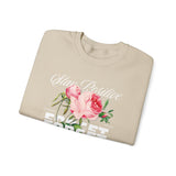 Stay Positive Forget Problems Rose Crewneck Sweatshirt Comfortable Unisex Pullover Motivational Streetwear Bold Floral Empowerment Design for Self Growth Perfect Gift for Friends Birthdays Cozy Days Casual Wear