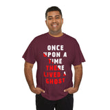 Once Upon A Time There Lived A Ghost Unisex T Shirt Horror Graphic Tee Spooky Paranormal Gothic Halloween Inspired Scary Storytelling Streetwear Top