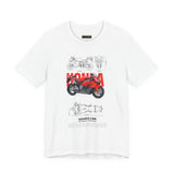 Honda CBR Superbike Blueprint Racing Motorcycle Graphic Tee Sport Bike Track Design T Shirt For Riders Speed Lovers Motorsport Streetwear Gift