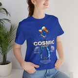Cosmic Catalyst Unisex Jersey Short Sleeve Tee Graphic T-Shirt Futuristic Sci Fi Space Astronaut Cyberpunk Streetwear Bold Galaxy Design Alpha Mindset Fashion