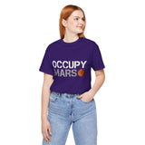 Mars Exploration Unisex Heavy Cotton Tee Bold Space Graphic Shirt Futuristic Sci Fi Adventure Design Inspiring Gift for Space Lovers and Dreamers