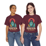 Lord Shiva The Destroyer Unisex Graphic T Shirt Mahadev Mahakal Devotional Hindu Spiritual Cotton Tee Trishul Rudraksha Temple Festival Wear India