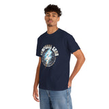 Temporal Echo Lightning Globe Graphic Unisex Heavy Cotton Tee Bold Streetwear Past Present Future Inspired T-Shirt