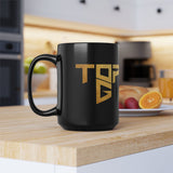 TopG Black Ceramic Coffee Mug Gold Print Motivational Hustler Alpha Mindset Entrepreneur Streetwear Lifestyle Tea Cup