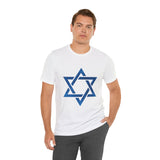 Star Of David Emblem Unisex Heavy Cotton Tee Spiritual Cultural Heritage Symbol Timeless Jewish Identity Graphic Shirt Meaningful Gift Casual Everyday Wear