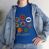 Kundalini Yoga Chakra Graphic T Shirt Awaken The Power Inside You Spiritual Meditation Seven Chakras Sahasrara Muladhara Anahata Yoga Wear Unisex Fitness Wellness Festival Gift India