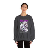 Unisex Heavy Blend Crewneck Sweatshirt Apocalypse Chaos Graphic Pullover Black Greek Statue Vaporwave Streetwear Bold Futuristic Artistic Fashion Outfit
