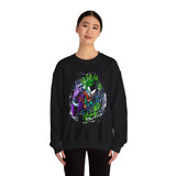 Symbiotic Madness Unisex Sweatshirt Heavy Blend Streetwear Bold Gothic Design Psychological Art Fashion Cozy Wear for Fearless Creators and Dark Energy Lovers