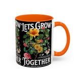 Heart Flower Accent Coffee Mug Bold Anatomical Heart Floral Design Motivational Ceramic Cup Empowering Symbol of Love Strength and Vitality Perfect Gift for Coffee Lovers Friends Birthdays Office Desk and Cozy Tea Moments