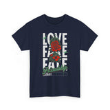 Love Fake Friendship Rose Graphic Unisex Heavy Cotton Tee Bold Statement Streetwear T Shirt Empowering Artistic Floral Design for Self Expression Perfect Gift for Friends Birthdays Parties Casual Wear