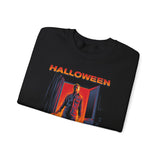 The Silent Stalker Unisex Sweatshirt Retro Horror Pullover Halloween Streetwear Cozy Fall Apparel for Spooky Nights and Fearless Style Lovers