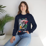 Freedom Snake And Rose Crewneck Comfortable Unisex Sweatshirt Motivational Streetwear Bold Floral Empowerment Design For Resilience And Strength Perfect Gift For Friends Birthdays Cozy Days Casual...