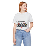 Formula 1 High Performance Triple Racing Machines Unisex Heavy Cotton Tee Dynamic Motorsport Inspired Streetwear Graphic Shirt for Speed Lovers and Premium Casual Style