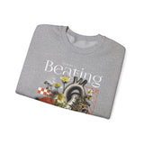 My Heart Is Beating Floral Anatomy Collage Unisex Heavy Blend Crewneck Sweatshirt Vintage Abstract Graphic Bold Artistic Streetwear Pullover