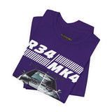Dual Turbo Street Machine Graphic Unisex Heavy Cotton Tee High Performance Racing Car Split Design Shirt for Speed Lovers