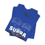 Graffiti Street Art A90 Tuner Car Graphic Unisex Heavy Cotton Tee for Drift Fans Performance Lovers and Urban Streetwear Style