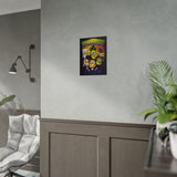 Halloween Cartoon Monsters Matte Vertical Poster Spooky Wall Art for Home Décor Fun Halloween Gift for Horror Lovers and Fall Aesthetic Rooms